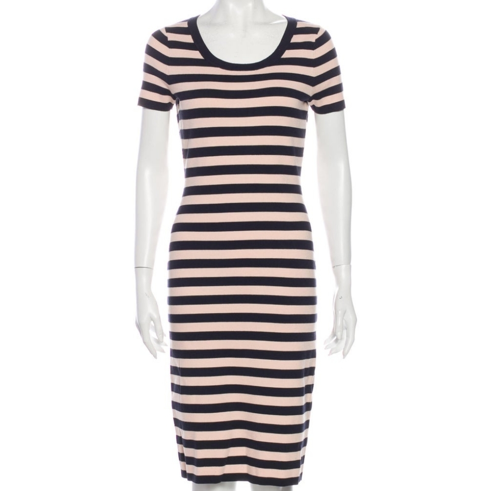 Jason Wu Grey striped stretchy dress size small
